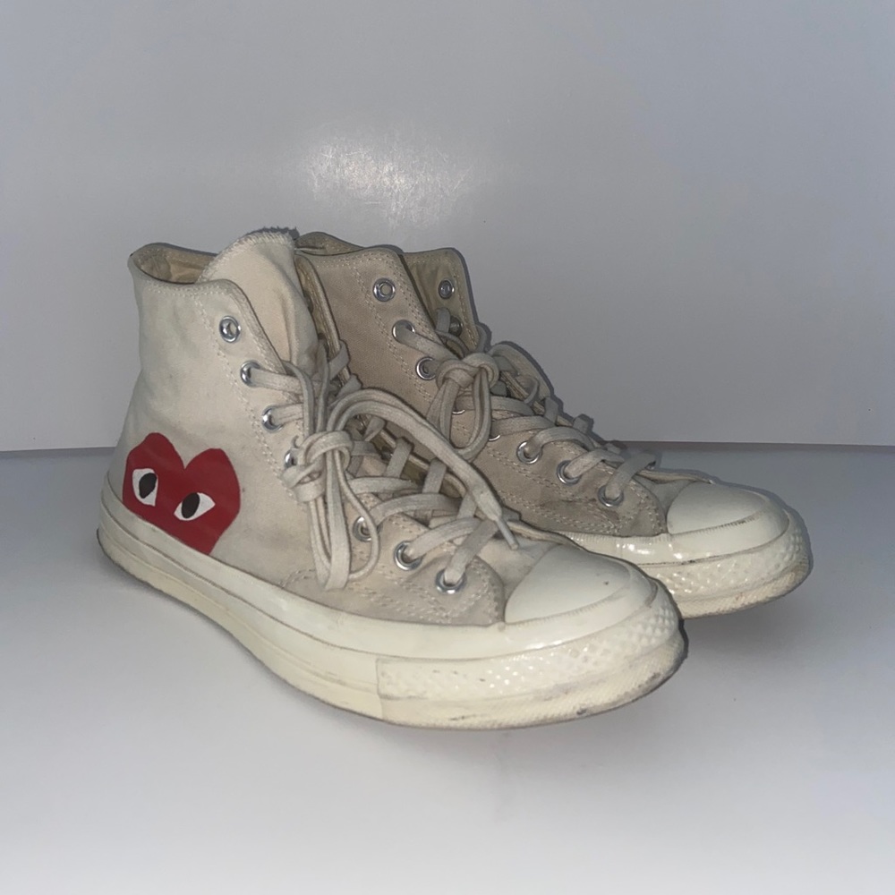 Converse Chuck Taylor 70 High top Sneakers White Comme Des Garcons M 8 W 10